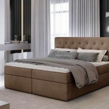 Loree 180x200 boxspring ágy matraccal világos barna kép