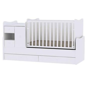 Lorelli MiniMax kombi ágy 72x190 - White / Fehér kép