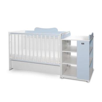 Lorelli Multi kombi ágy 190x72 - White Baby Blue kép