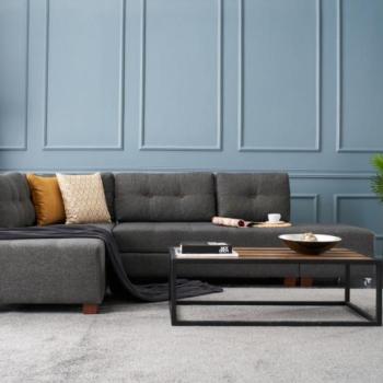 Manama Corner Sofa Bed Left - Anthracite Sarokkanapé 280x206x85 Antracit kép