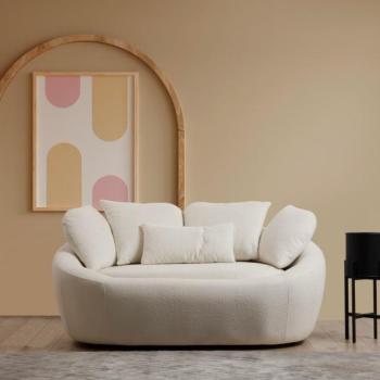 Midye - Love Seat 2 Személyes kanapé 155x120x67 Krém kép