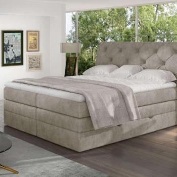 Mirabel 140x200 boxspring ágy matraccal bézs kép