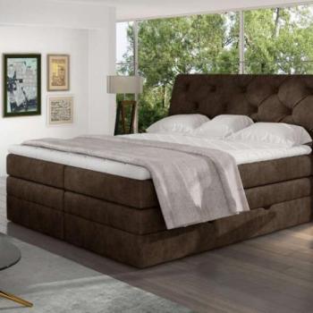 Mirabel 160x200 boxspring ágy matraccal barna kép