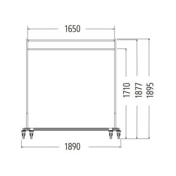 Mobil ruhafogas, 189x60x189,5cm (04.02713.95-0001) kép