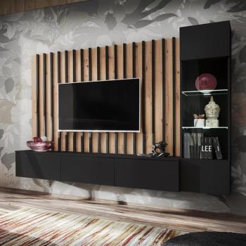 Nappali Bútor VERTI ZAS VT artisan/fekete kép