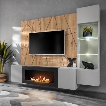 Nappali bútor Xari Pgas Xr G-K Perla Gray/Artisan kép