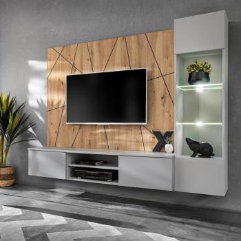 Nappali bútor Xari Pgas Xr G Perla Gray/Artisan kép