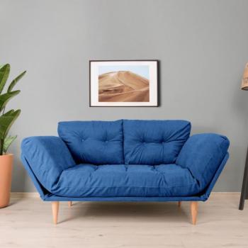 Nina Daybed - Parliament Blue GR108 3 Személyes kanapé 120x60x40 Kék kép