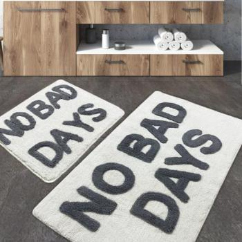 No Bad Days Akril fürdőszoba szőnyeg szett (2 darab) Multicolor kép