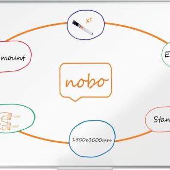 NOBO Premium Plus zománc 150 x 100 cm, fehér kép