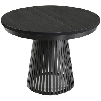 Összecsukható asztal Garda fekete/Fekete fa kép