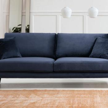 Papira 3 Seater - Navy Blue 3 Személyes kanapé 205x90x88 Sötétkék kép