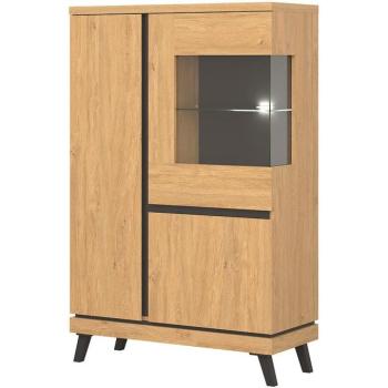 Pohárszék Ate At04  Tölgy/Fekete kép