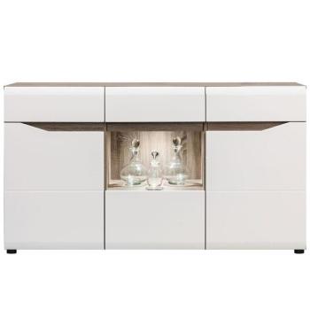 Pohárszék Lionel  Li04 Tölgy S./ Fehér kép