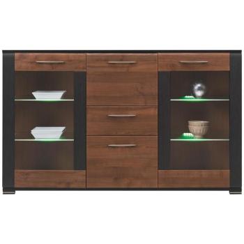 Pohárszék Naomi Na-4 Dió/Wenge kép