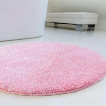 Powder vajpuha pink kerek szőnyeg 80cm kép