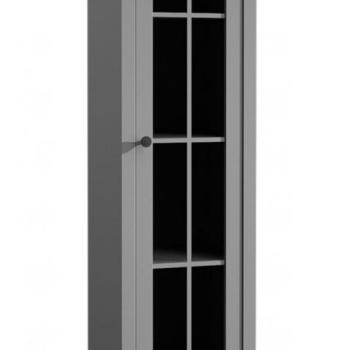 Provance W1S Grey Vékony magas üvegajtós szekrény Szürke kép