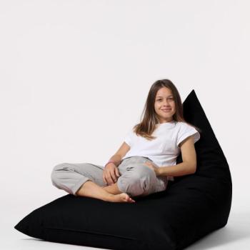 Pyramid Big Bed Pouf - Black Babzsákfotel 145x90x35 Fekete kép