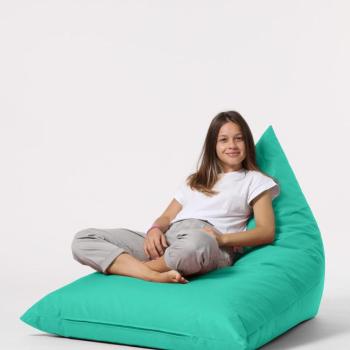 Pyramid Big Bed Pouf - Turquoise Babzsákfotel 145x90x35 Türkiz kép