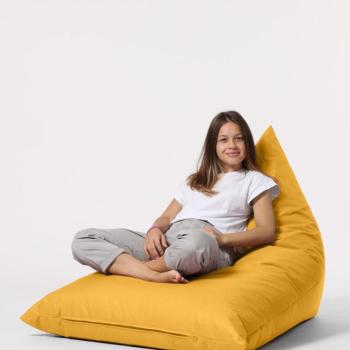 Pyramid Big Bed Pouf - Yellow Babzsákfotel 145x90x35 Sárga kép