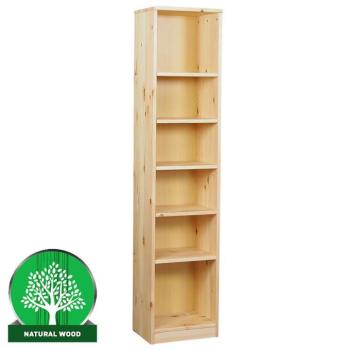 Regál eko felépített magas 180 fenyő lakk kép