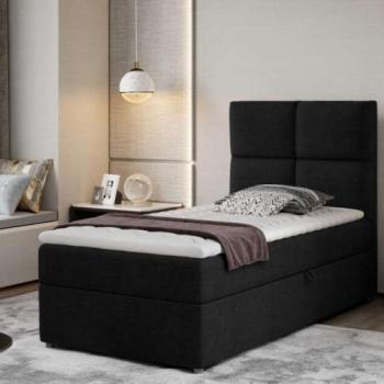 Rivia 90x200 boxspring ágy matraccal fekete kép