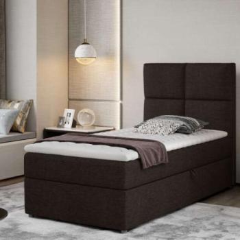 Rivia 90x200 boxspring ágy matraccal sötétbarna kép