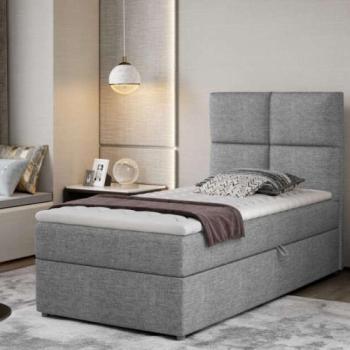 Rivia 90x200 boxspring ágy matraccal szürke kép