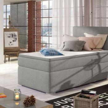 Rocco 90x200 boxspring ágy matraccal szürke kép