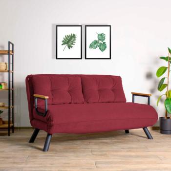 Sando 2-Seater - Maroon 2 Személyes kanapé 133x50x45 Gesztenyebarna kép