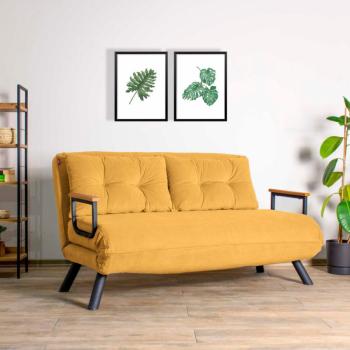 Sando 2-Seater - Mustard 2 Személyes kanapé 133x50x45 Mustár kép