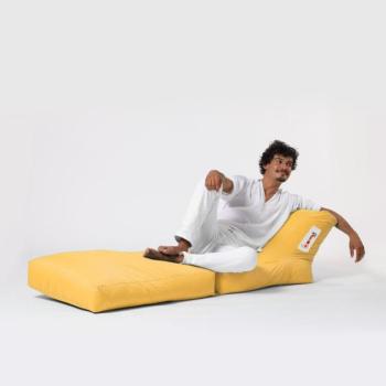 Siesta Sofa Bed Pouf - Yellow Babzsákfotel 55x40 Sárga kép