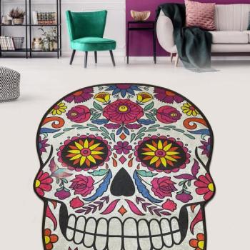 Skull Djt (80 x 120) Fürdőszoba szőnyeg Multicolor kép