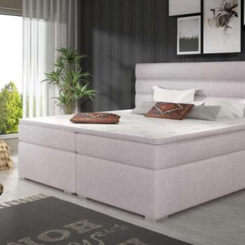 Softy 140x200 boxspring ágy matraccal szürke kép