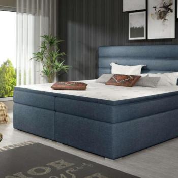 Softy 160x200 boxspring ágy matraccal kék kép