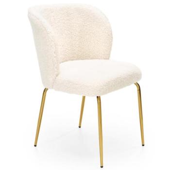 Szék K474 Boucle/Króm Krém/Aranysárga kép