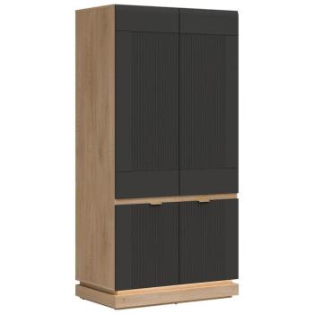 Szekrény 2d  Milton Ml08 tölgy Crem Torro Antracit kép