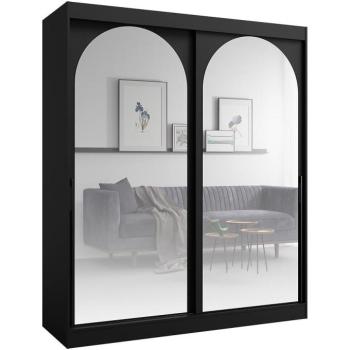 Szekrény 2d Modin 180 Fekete kép