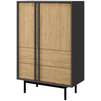 Szekrény Alsy 5 Olajozott tölgy/Antracit kép