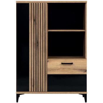 Szekrény Aris As05 Tölgy/Fekete kép