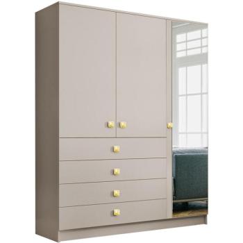 Szekrény Bogota 150 cashmire+fogantyú arany kép