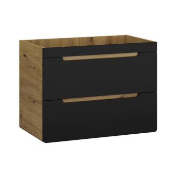 Szekrény Bronx 80 tölgy artisan-fekete matt kép