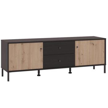 Szekrény Correze Fekete/Artisan 11013536 kép