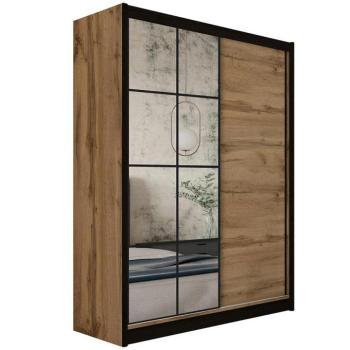 Szekrény Door 180 wotan/fekete kép