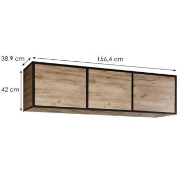 Szekrény Eden 3d Arany Craft tölgy kép