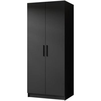 Szekrény Gold 2d Fekete/Fekete kép