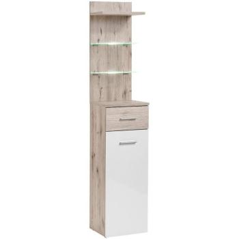 Szekrény Gustawo TYPB+C  tölgy wellington/fehér kép