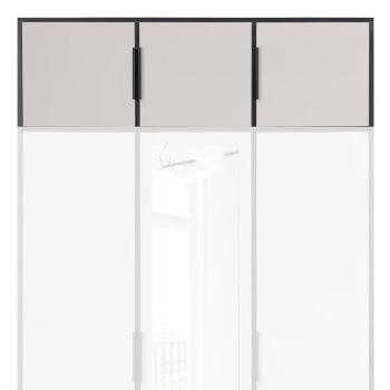 Szekrény Hosszabbítás Duarte D3  Kaszmir / Fekete /tükör kép