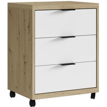 Szekrény Max tölgy artisan/fehér kép