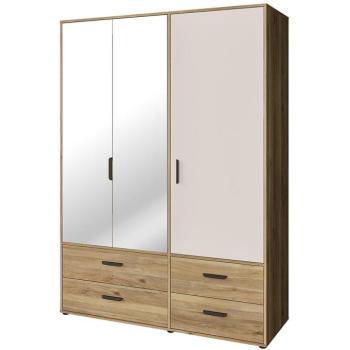 Szekrény Mokkaro  Moks838-M802 1d2lud4sz Homok/Tölgy Mauvella kép